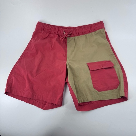 The NorthFace Swim Trunks -‎ Red / Tan Size Small - Picture 2 of 8